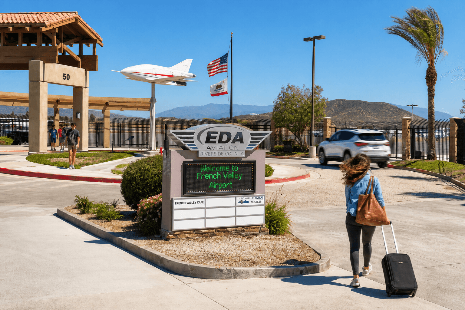 Editorial photograph illustrating "Why French Valley Still Has No Commercial Flights"