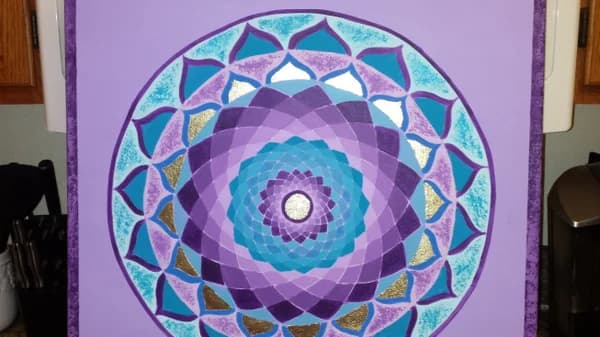 12 by 12 in Acrylic Mandala Workshop